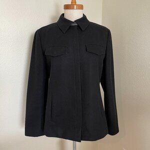 J Crew Black Wool Blend Jacket Size M